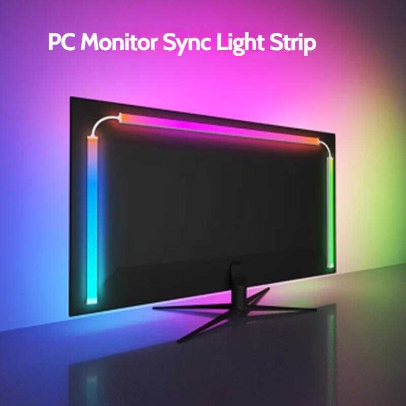 Af9 Immersion RGB PC Monitor LED Backlight Strip, USB 5V Dream Color ...