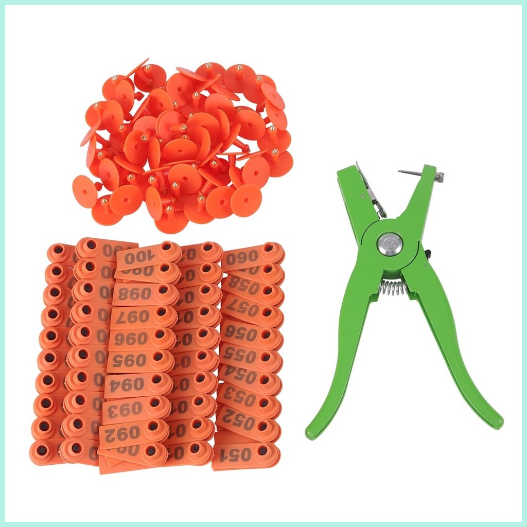 Ear Tag Set Sheep Marker Applicator 001-100 Ear Tags For Goat ...