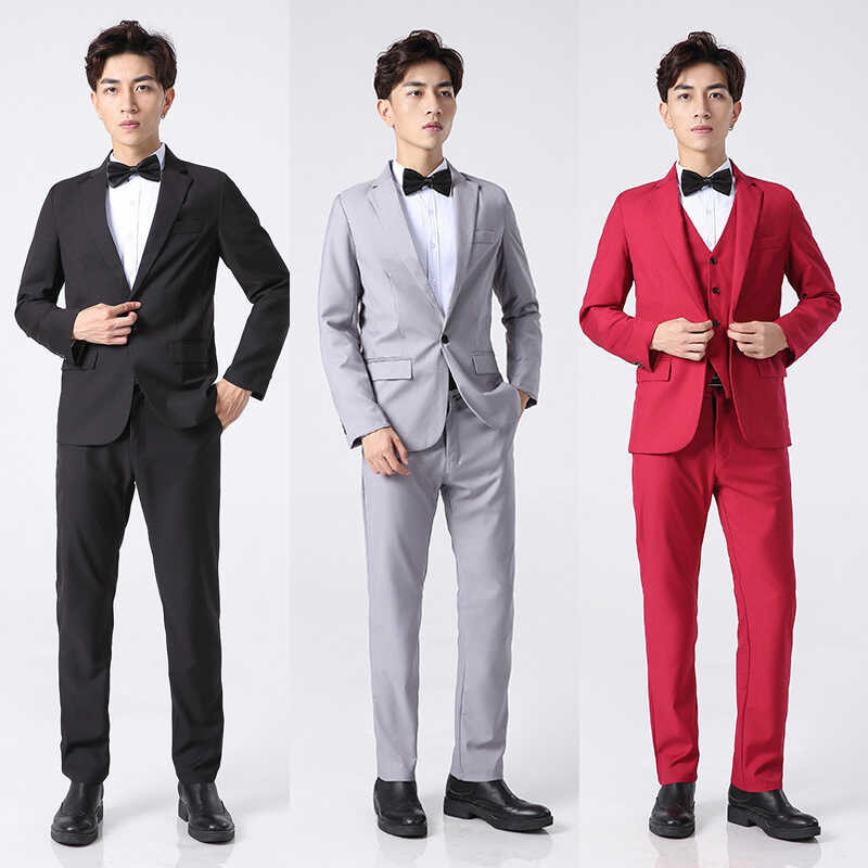 Set Groomsmen Brotherhood Shirt Vest Student Suit Men's Class ...