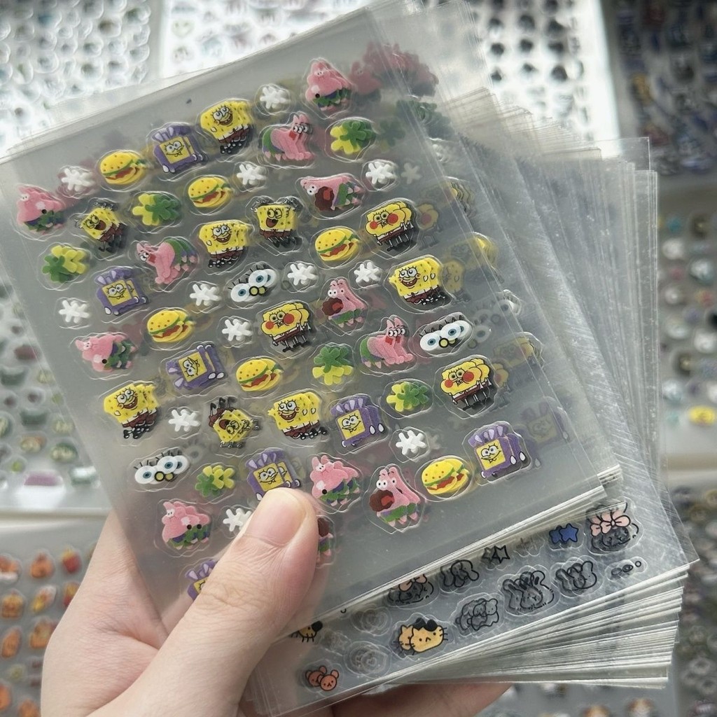 Mini Cute Cartoon Decorative Stickers DIY Phone Waterproof Hand Account ...