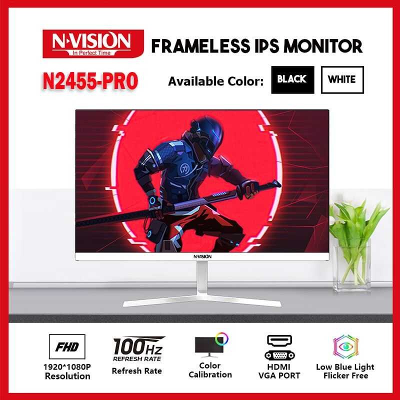Nvision 22/24/27 Inch IPS 100Hz Full HD Frameless Gaming Computer PC ...