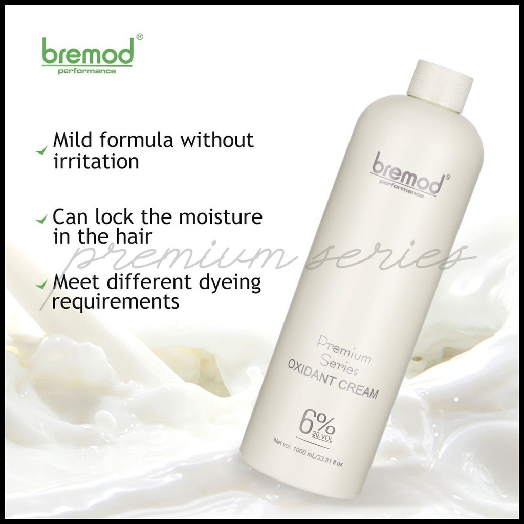 Bremod Premium 1000ml Oxidizer Cream Hair Dye Fashion Color Long ...