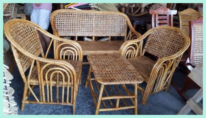SALA RATTAN SET WITH CENTER TABLE/SOLIHIYA WEAVING/RATTANN SALA ...