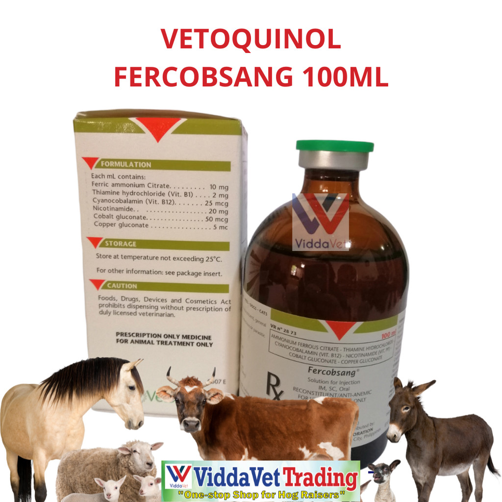 100ML Fercobsang for Animal Treatment Solution for In.jection ...