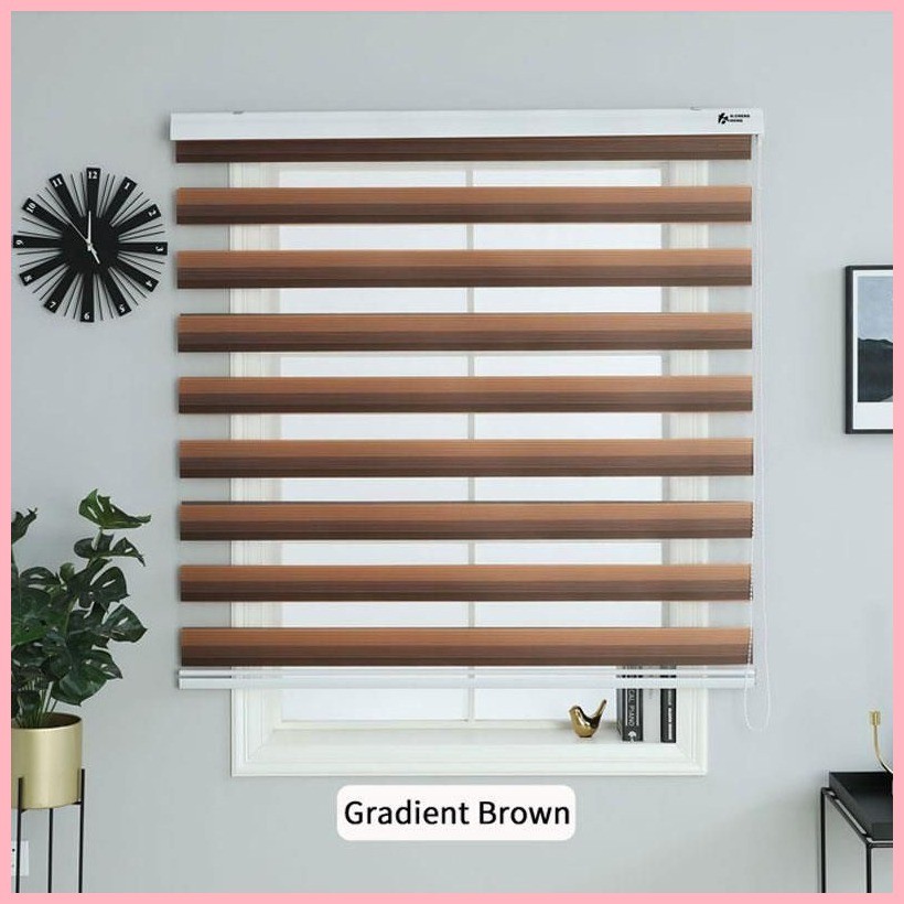 Tri-color blinds for windows korean Gradient blinds for office 60/80 ...