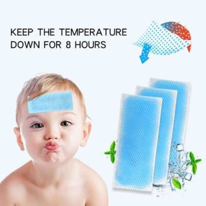 1 PC Baby Fever Cooling Patch Gel Sticker For Kids Body Aches Cool ...