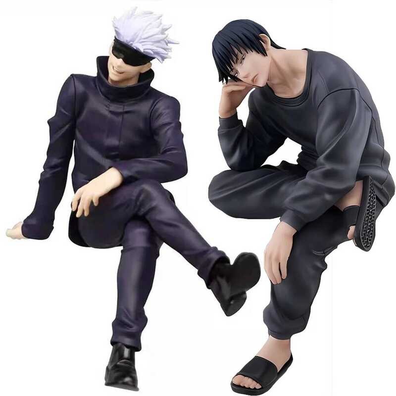 JJK Anime Gojo Satoru Fushiguro Toji Model Sitting Pose Action Figure ...