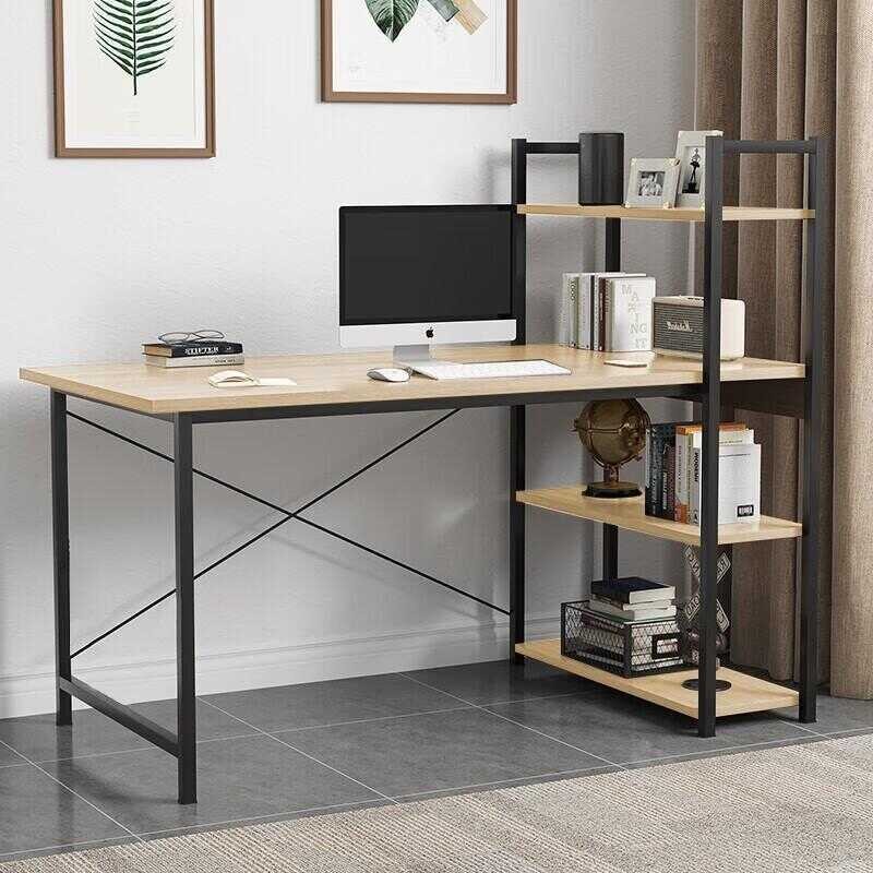 60*120Cm Study With Book Shelf Desktop Computer Table For Home 3E8 ...