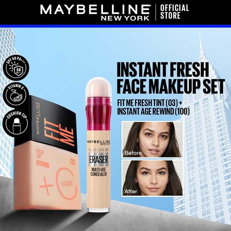face-makeup-set-fit-me-fresh-tint-maybelline-instant-eraser-12hr