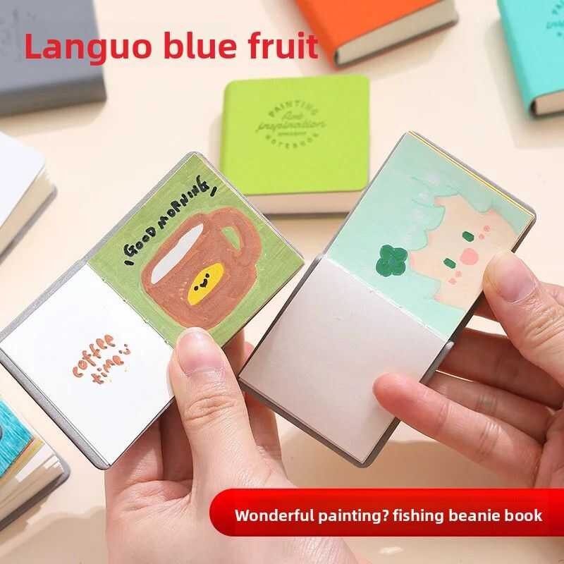 Portable Mini Sketchbook Temu Blueberry Fish Touching Bean Notebook ...