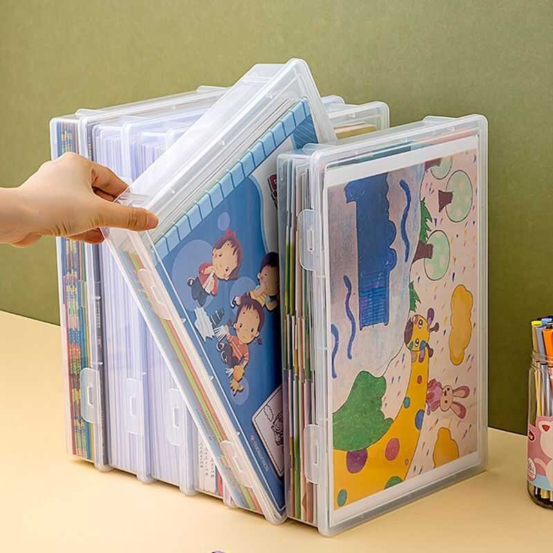 Portable A4 Office File Folder Test Paper Organizer Stationery Storage ...