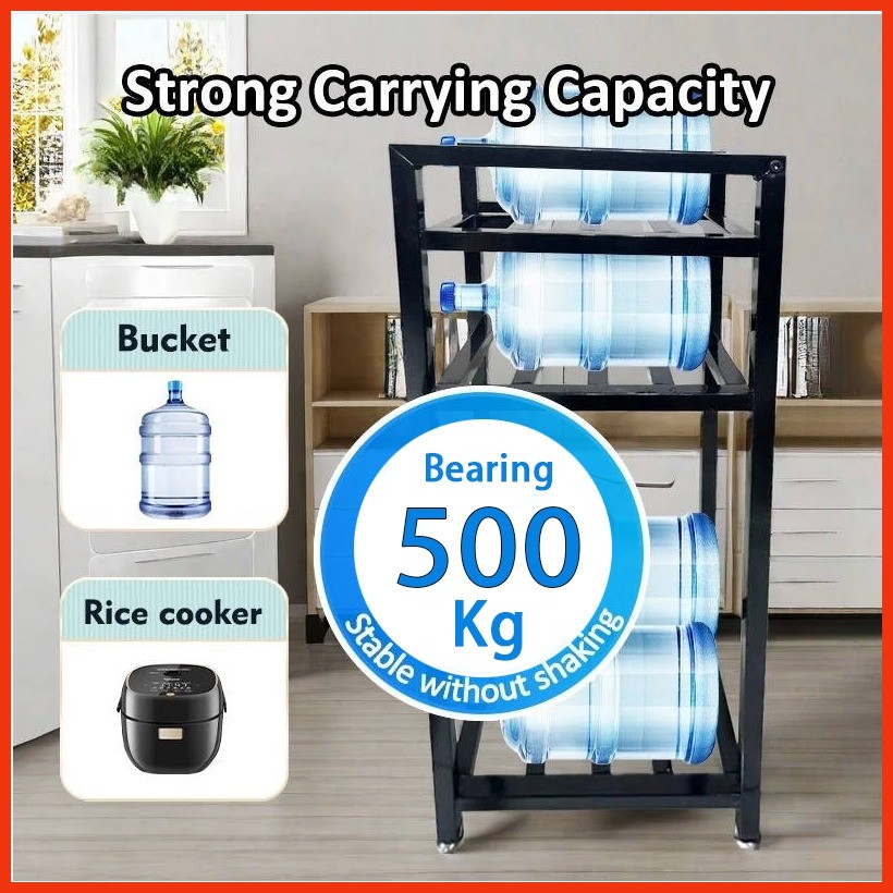 Water Gallon Rack Heavy-Duty Water Tank Stand Multi-Layer Carbon Steel ...