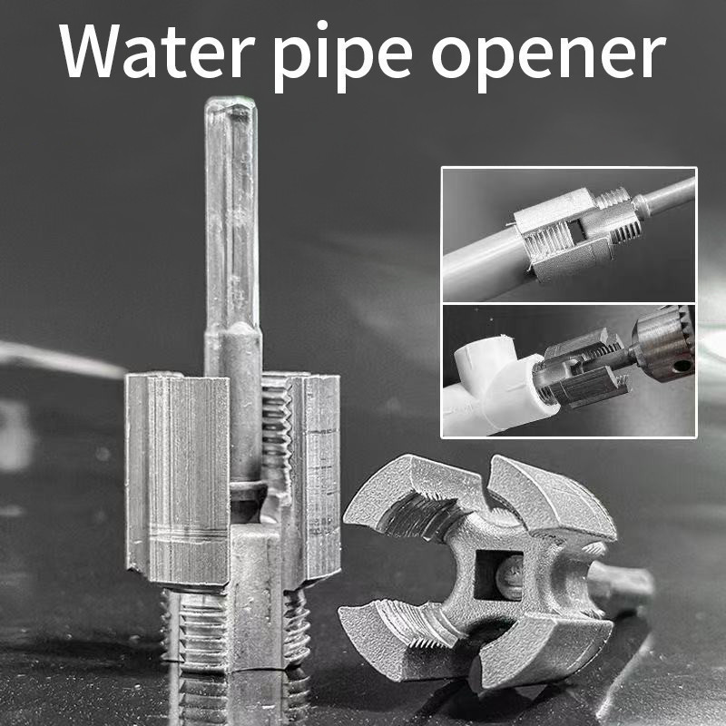 Water Pipe Thread Cutting Tool, Electric Drill PVC Pipe Threader Kit 1/ ...