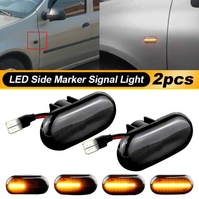 LED Dynamic Turn Signal Light Side Marker Lamp Blinker Amber For