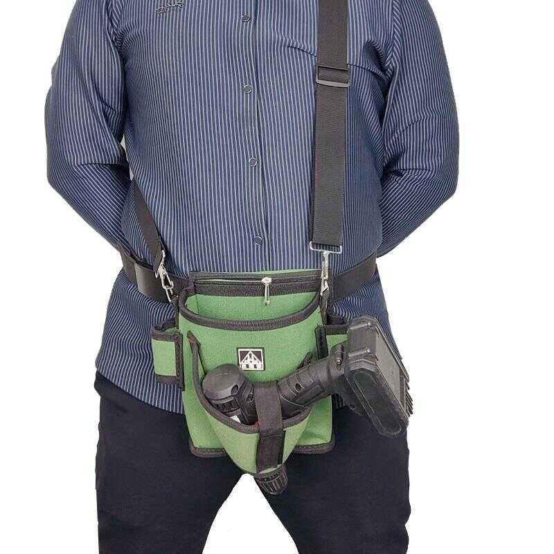 Hongrunda New Electric Drill Waist Bag Woodworking Tool Canvas ...