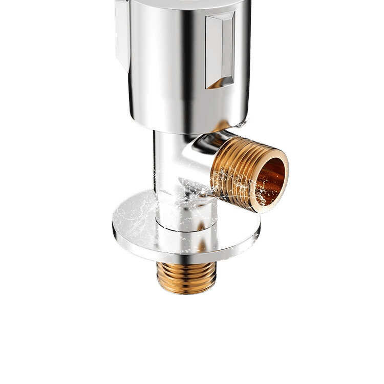 Triangular Valve All-Copper Hot and Cold Water Faucet Valve Switch 304 ...