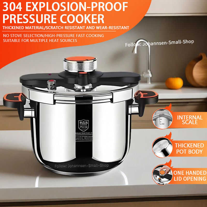 3 304 Stainless Steel Heavy Duty Explosion Proof Pressure Cooker ...