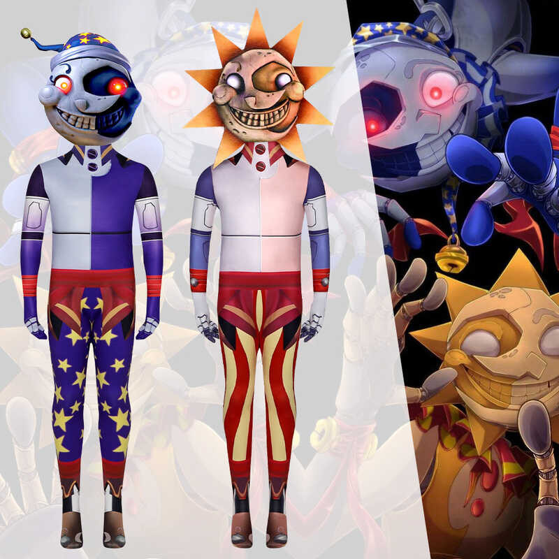 Sundrop Fnaf Moon Sun Final Cosplay Suit suit Leotard Security Breach ...