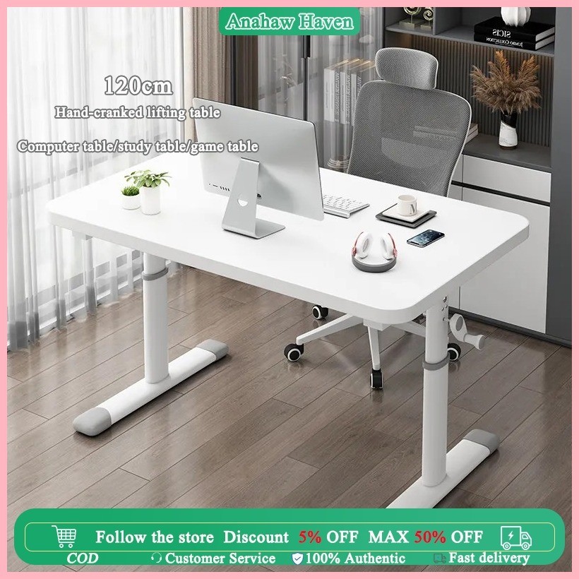 120cm adjustable computer table desk office desk workbench ergonomic ...