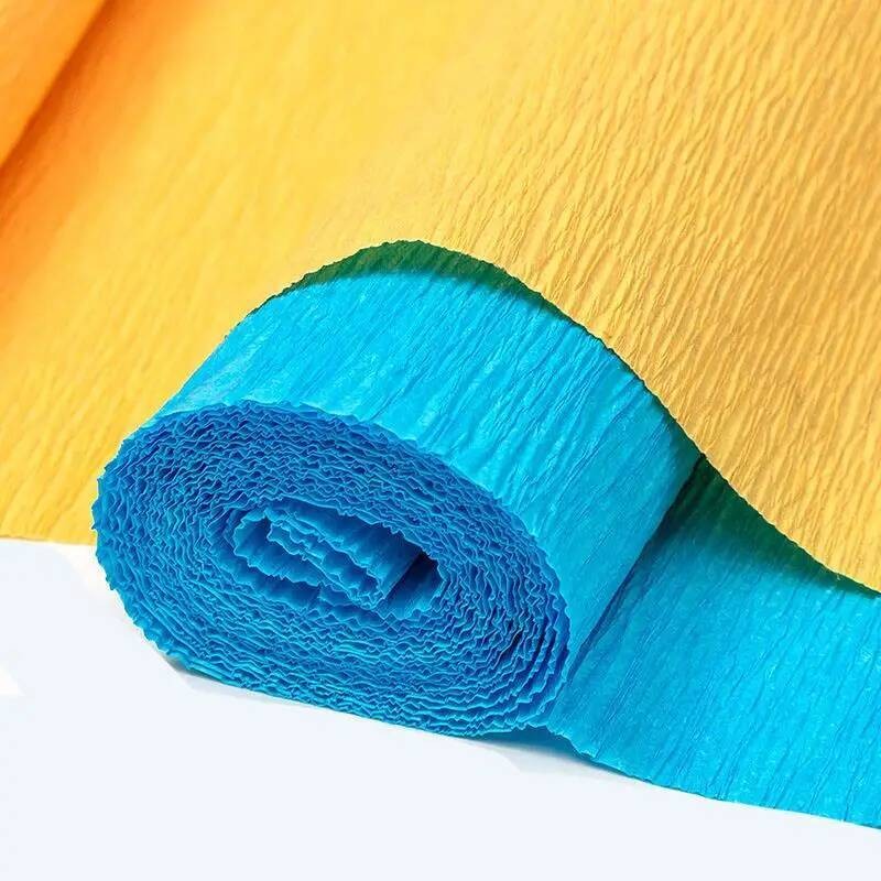 Crinkled 250*50cm Crepe Flower Wrapping Craft DIY Paper Streamer ...