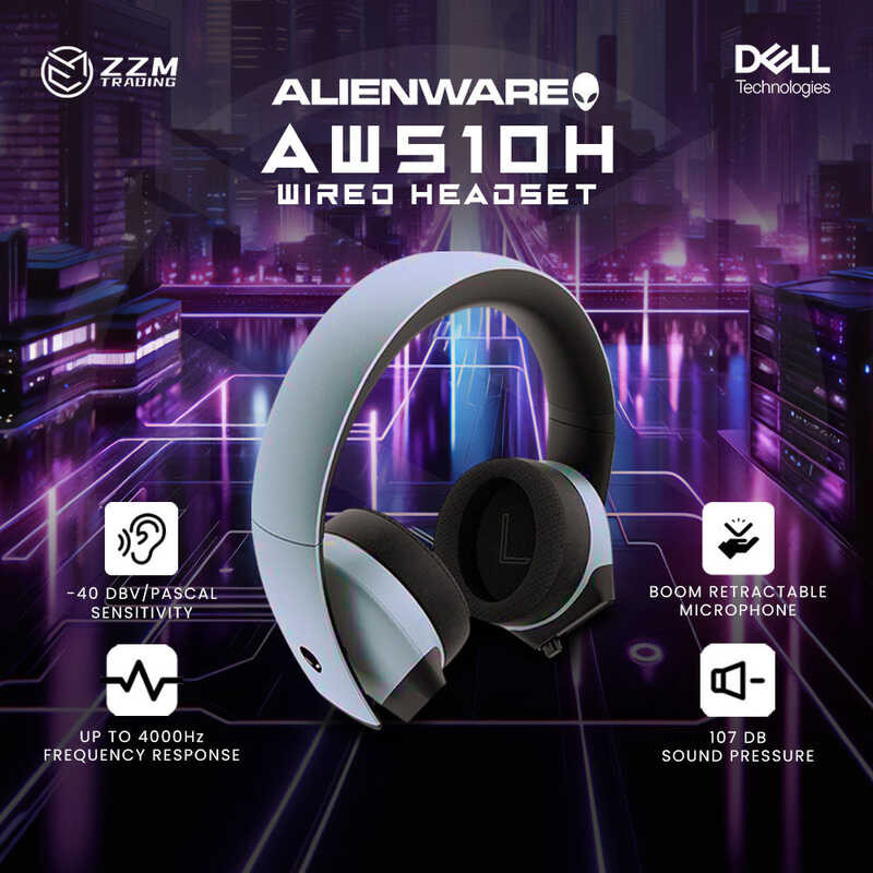 Dell Alienware Aw510h Wired Headset 3.5 Mm Jack ZZM TRADING 3 | Shopee ...