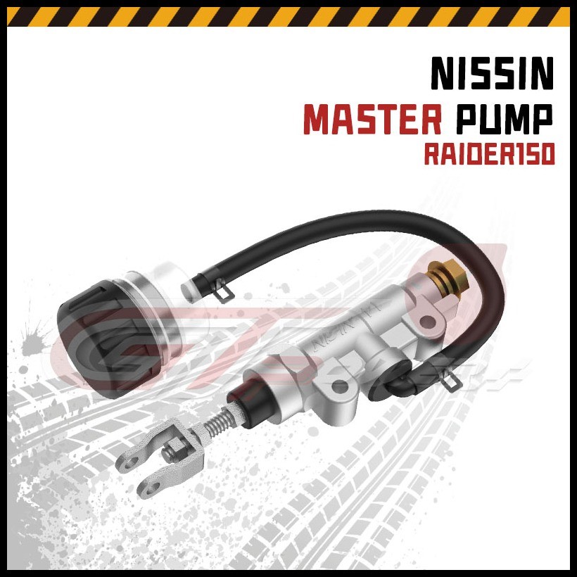 NISSIN REAR MASTER PUMP UNIVERSAL XRM / RAIDER150 SILVER REAR BRAKE ...
