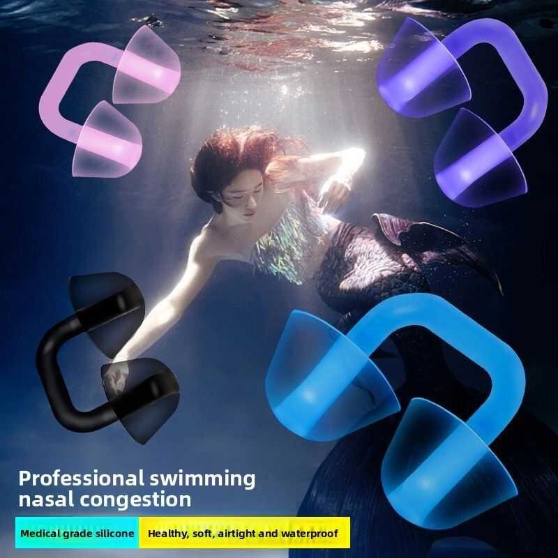 Tt MONLEYTA | Silicone Earplugs And Nose Clips Anti Slip Water Proo ...