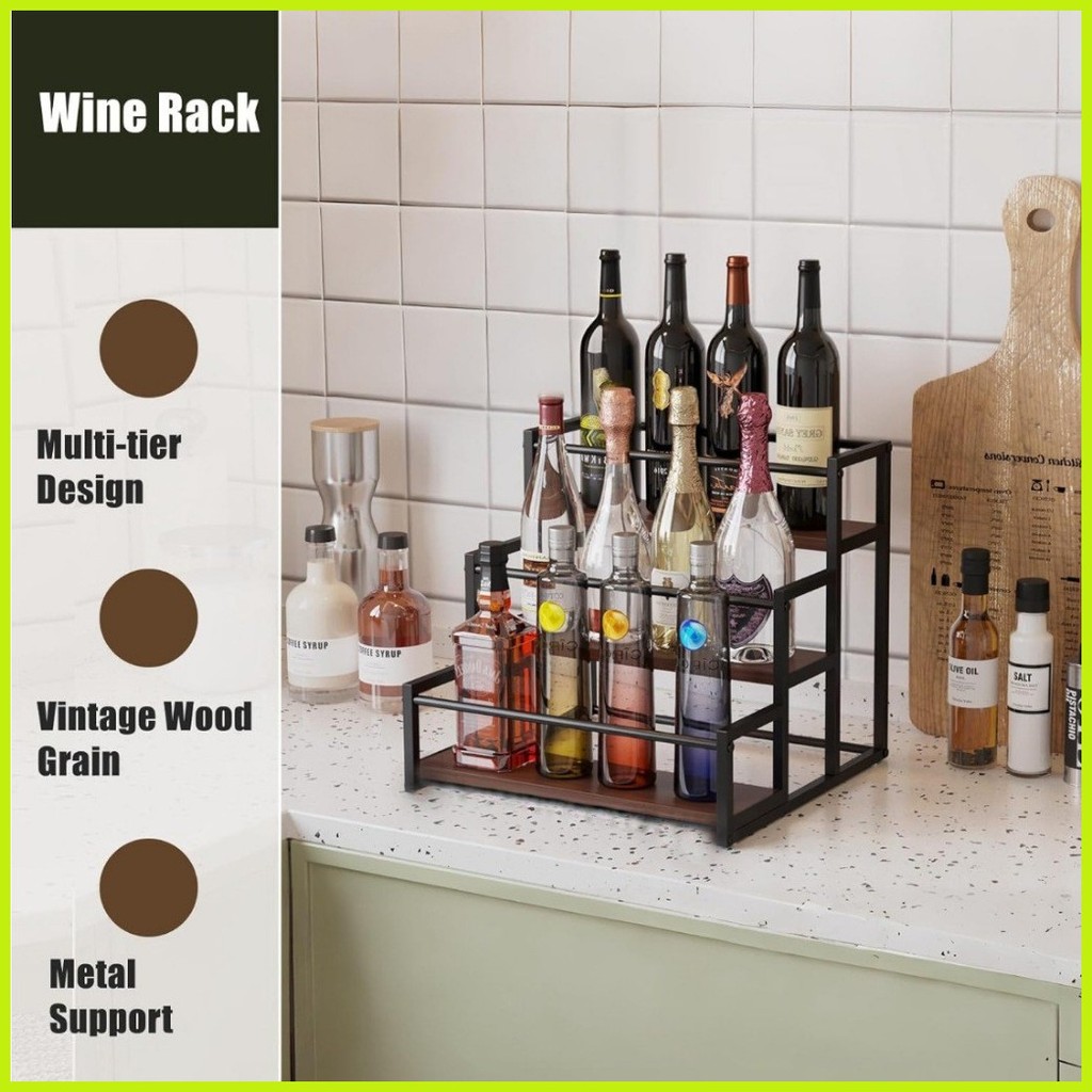 [Fast Shipping] Coffee Syrup Rack Organizer Spice Rack Pump Rack Wine ...
