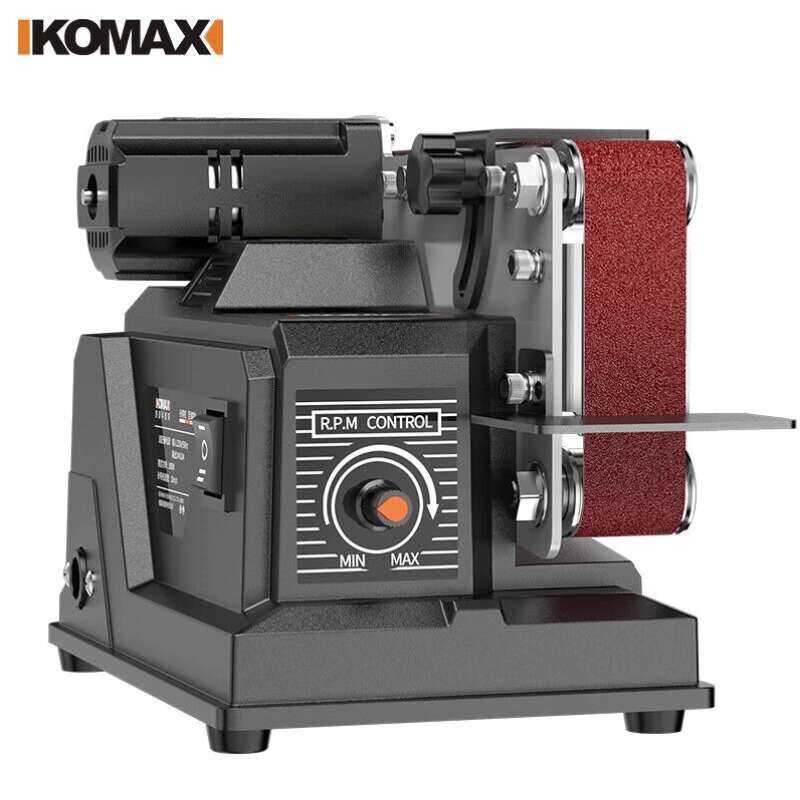 Komax Cordless Belt Sander Lithium Battery Mini Electric Polisher Knife ...