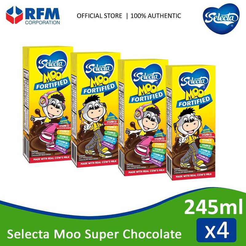 Selecta Moo Super Chocolate 245Ml - Set Of 4S 3 F98f4 A3 | Shopee ...