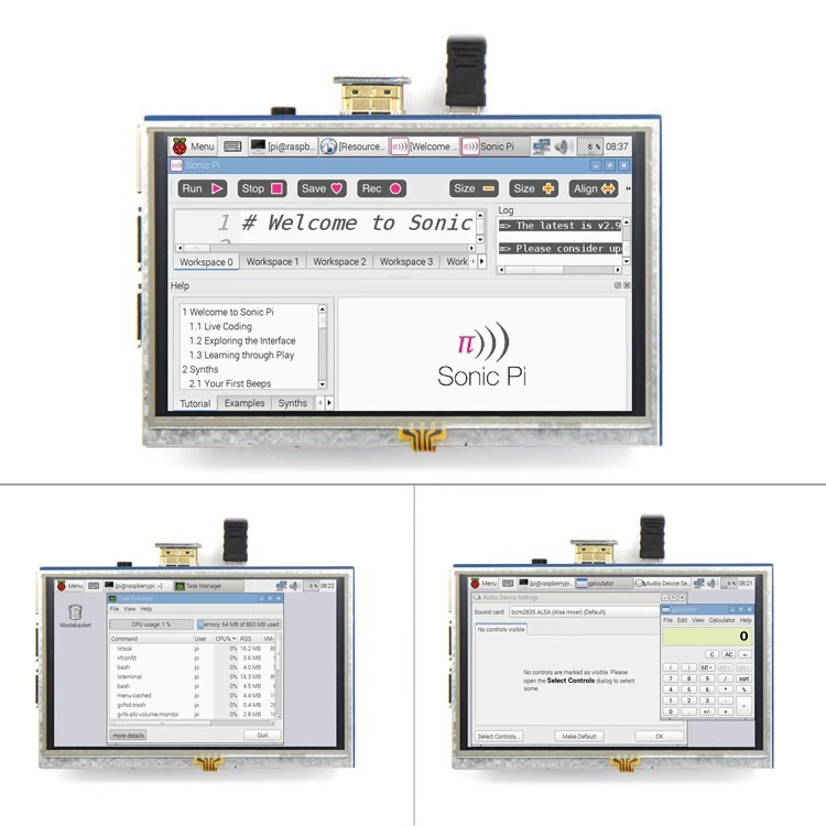 Raspberry Pi5Inch HDMI Touch Screen Raspberry Pi LCD LCD Screen TFT ...