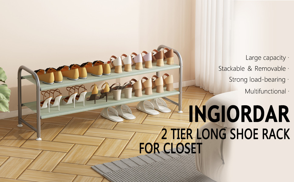 3 Tier Stainless Shoes Rack Shoe Cabinet Indoor Outdoor Assembled ...