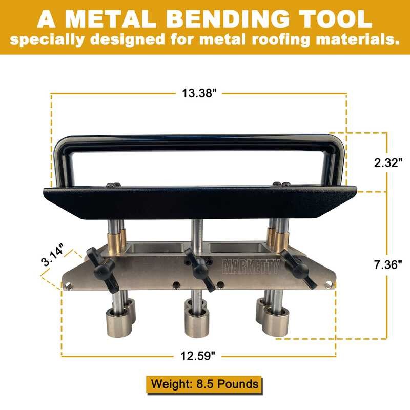 Sheet Metal Bender & Edge Roller – 0-90° Adjustable Angle, Heavy-Duty Steel, For Standing Seam Roofing, Brackets, Custom Fabrication