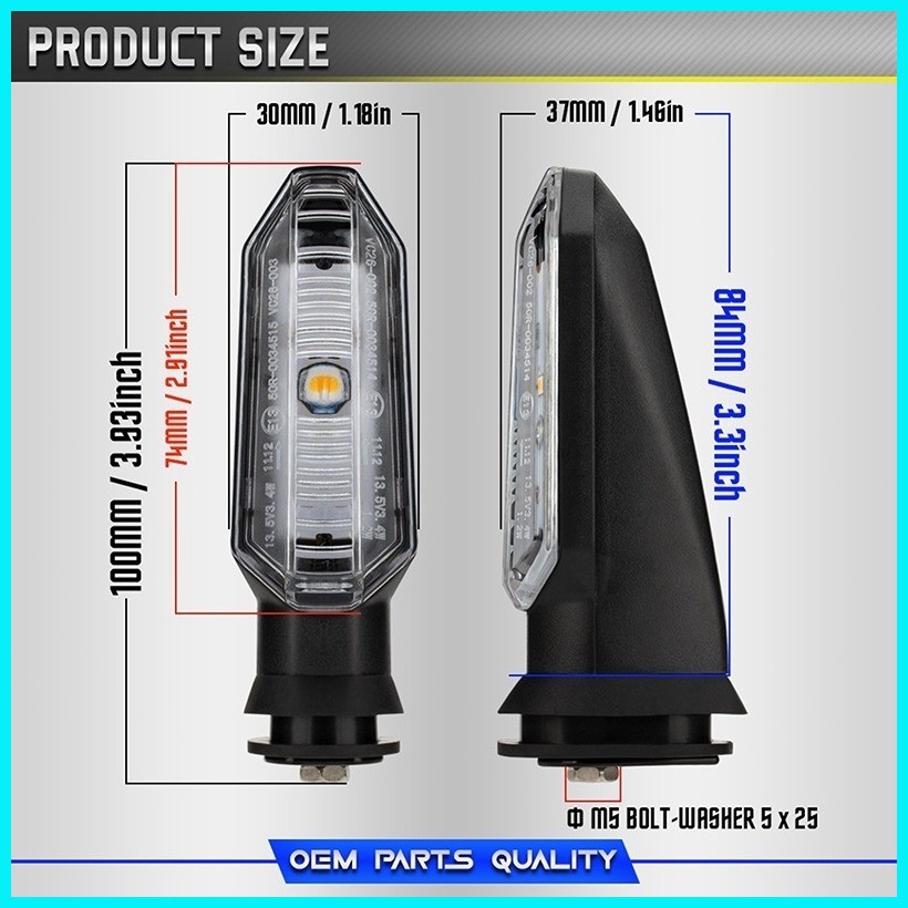 HONDA ADV 150 160 STEADY LED TURN SIGNAL LIGHT FOR HONDA ADV 150/160 ...