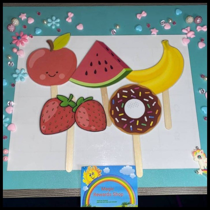 ESL Props - 15 Different Snacks Laminated (MAGNETIC OR POPSICLE ...