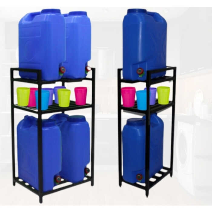 Stand Stainless Steel Container Rack Water Gallon Storage Shelf D30 ...
