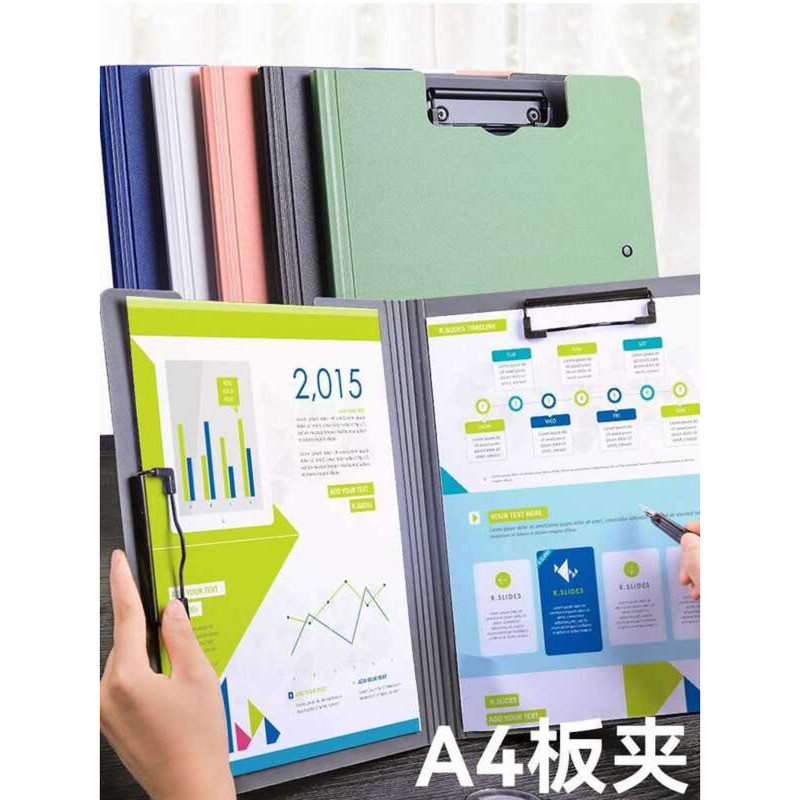 A4 Folder Document Multi-Functional Conference Horizontal Writing Board ...