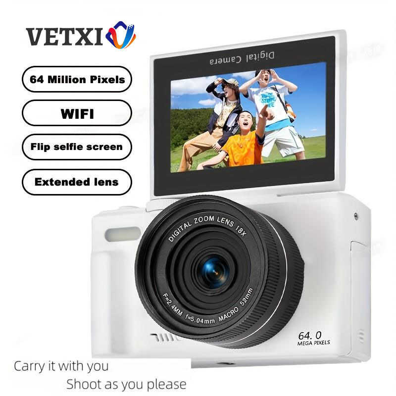 4K Ultra HD Action With 64Mp 18X Zoom, Dual Camera Setup, 180° Lens ...