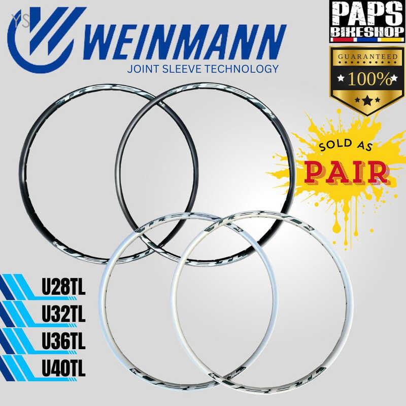 RIMS WEINMANN 32 TUBELESS HOLES SOLD AS PAIR FOR MTB | Shopee Philippines