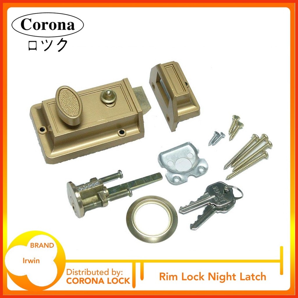 Gate Rim Lock Night Latch Gate Lock | Shopee Philippines