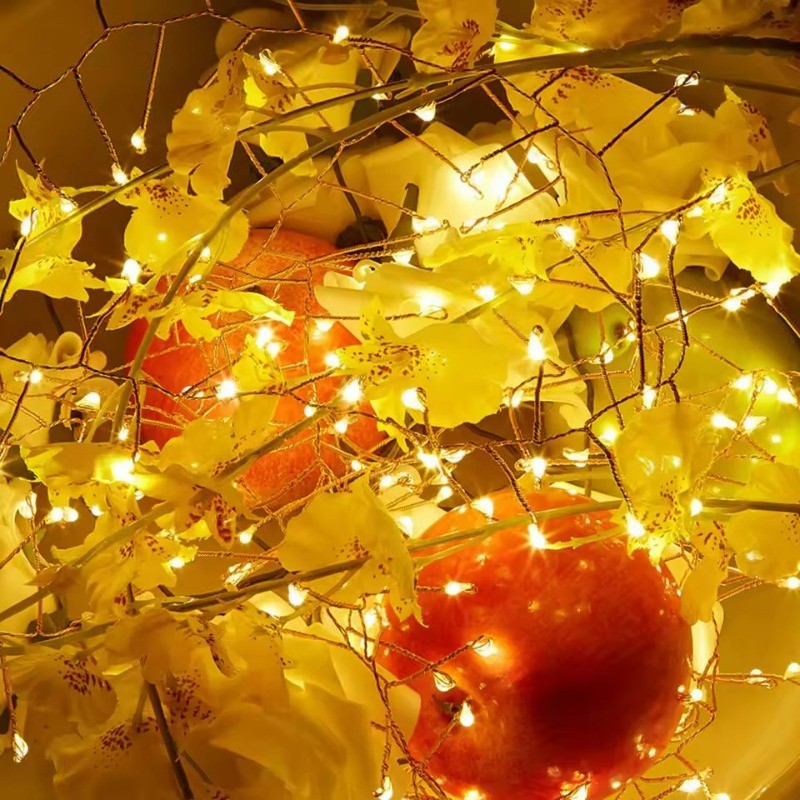 Remote Control USB Firecracker LED Lights - Battery Warm White String ...