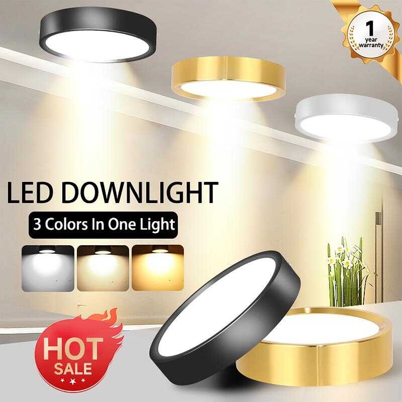 CANMEIJIA Tri Colors Led Downlight Suface Down Lights Panel Ceiling ...