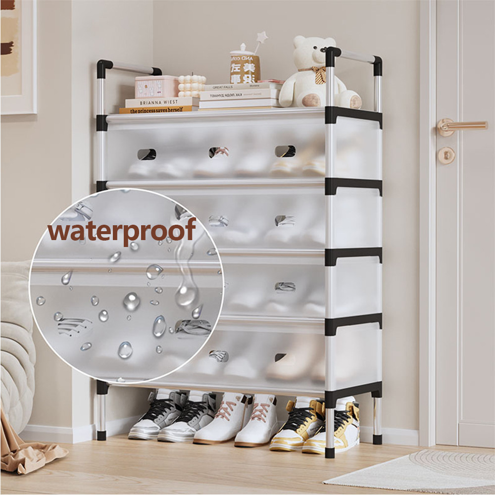 NUVOX 4/5/6 Layers Shoe Rack Organizer With Cover Stainless Dustproof ...