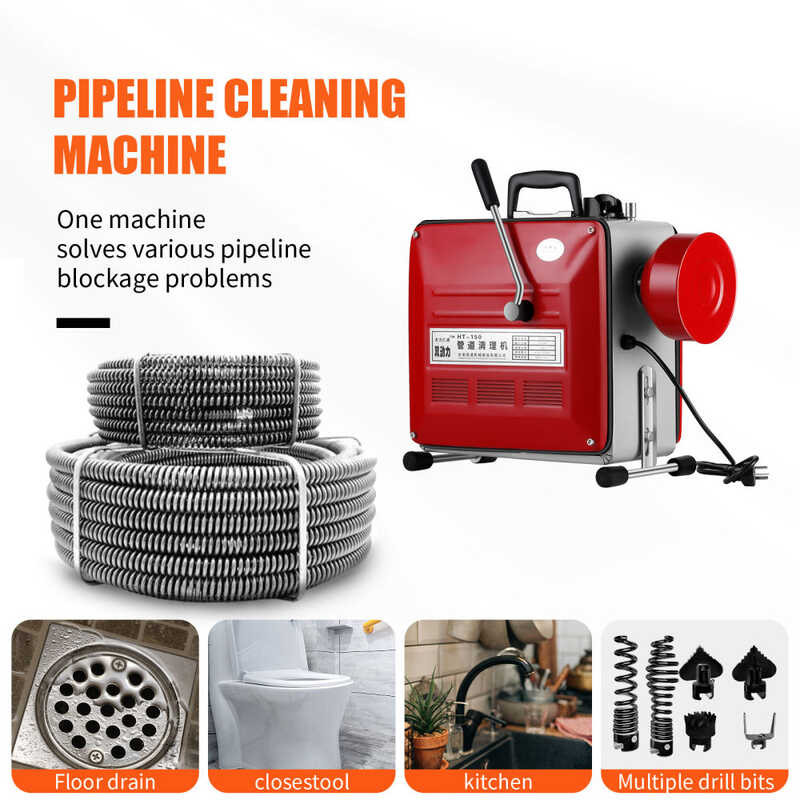 Gq-150 Household Electric Drainage Pipe Declogger Machine 2200V/2500W ...