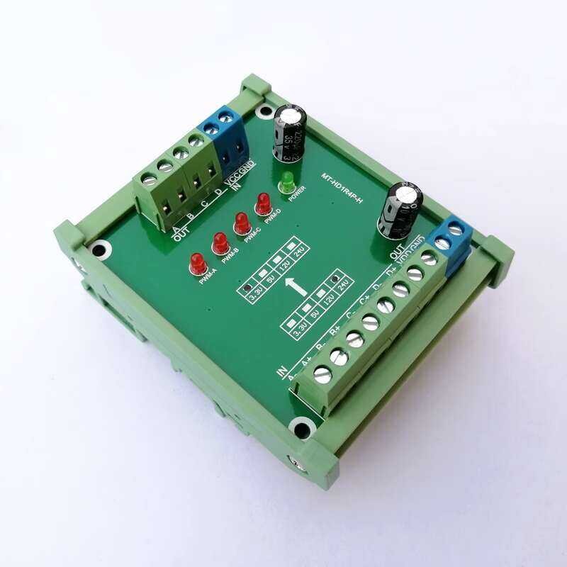 2 3 4 Channel 5V Pulse 24V High-Speed Encoder Signal Conversion Module ...