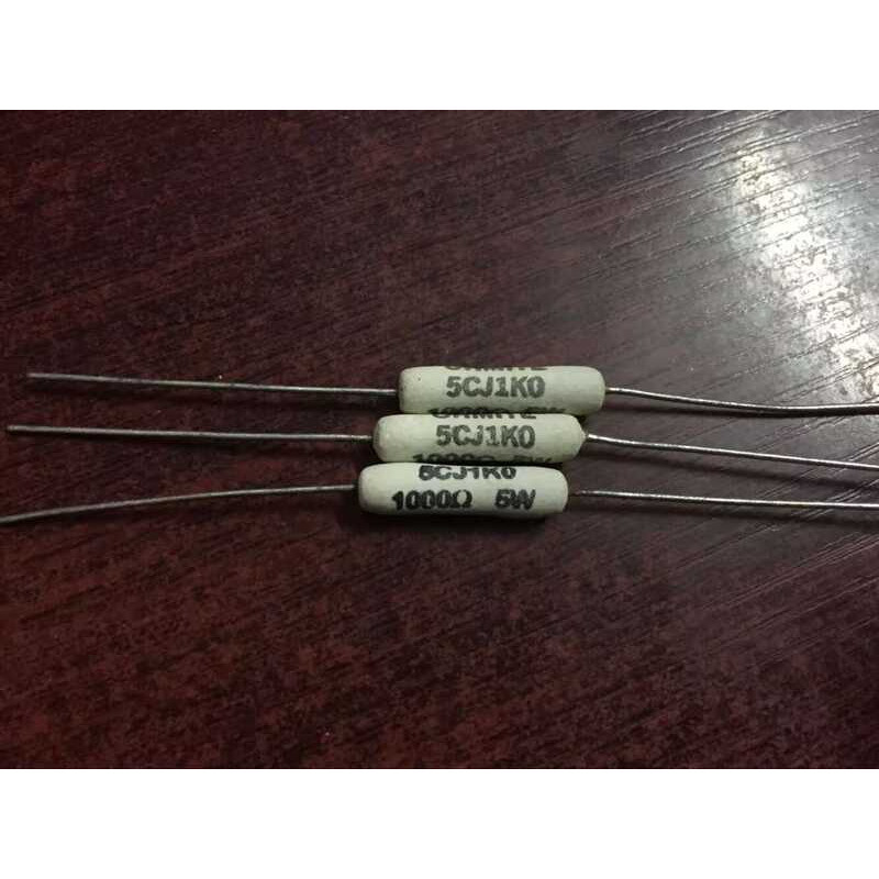 OHMITE 5CJ1KO 5W 1K5W, 1KR, 5% mixed encapsulated wirewound resistor ...