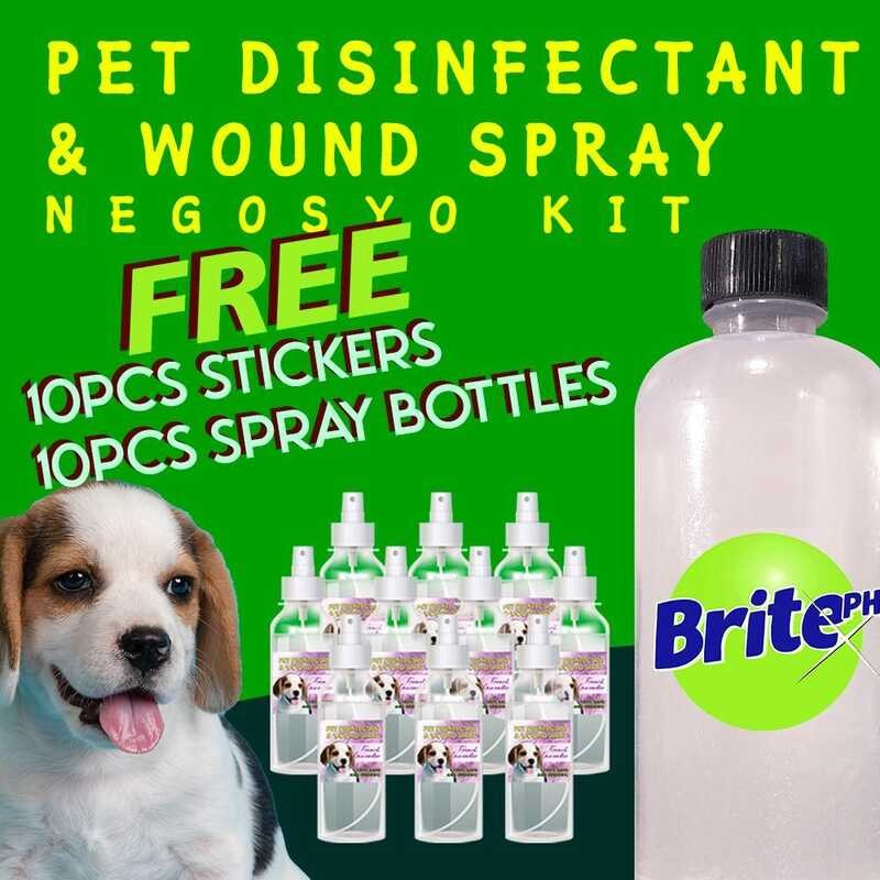 Pet Disinfectant And Wound Spray Negosyo Kit (With Spray Bottles ...