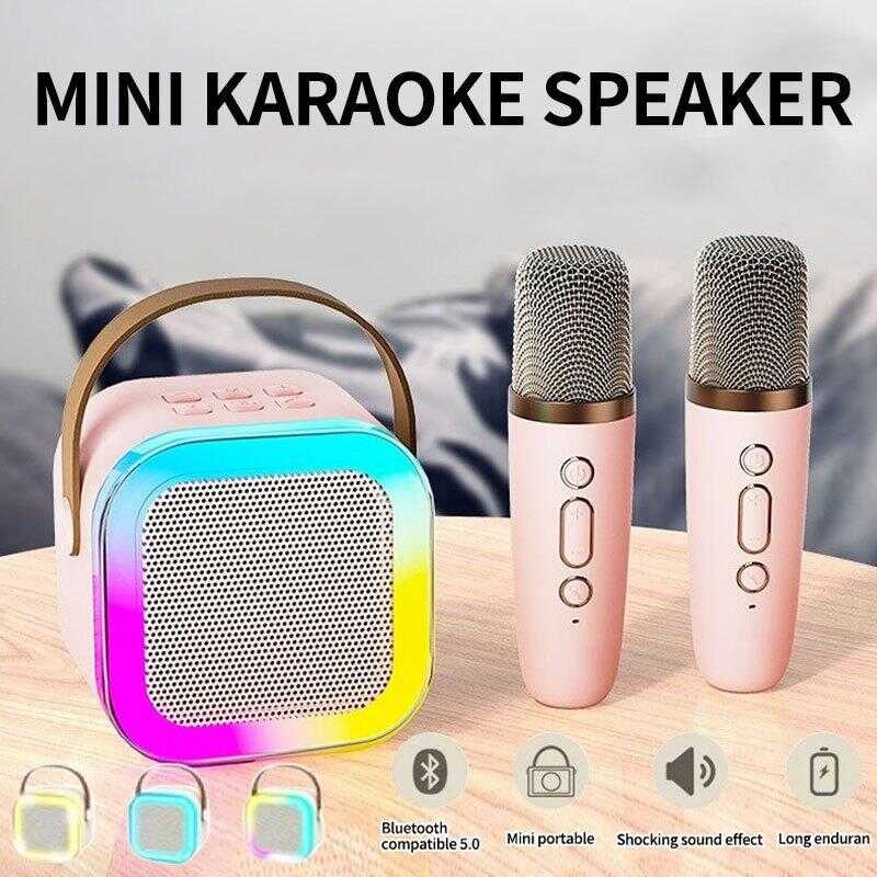 159 Mini Karaoke Wireless Audio Speaker Bluetooth Microphone Portable ...