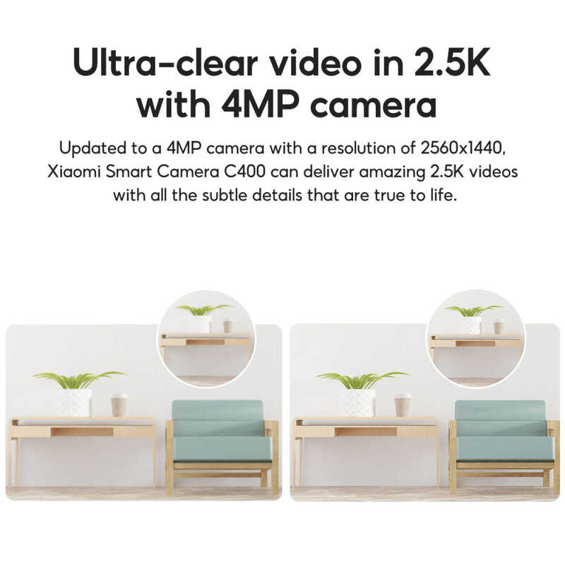 Xiaomi Smart Camera C400 4Mp Camera Support 2.5K Clarity 2.4Ghz / 5Ghz ...