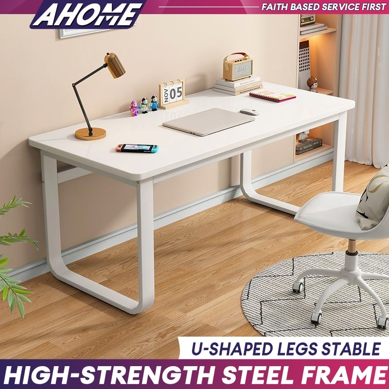 U-Shaped Legs Computer Table Home Simple Study Table Stable | Shopee ...